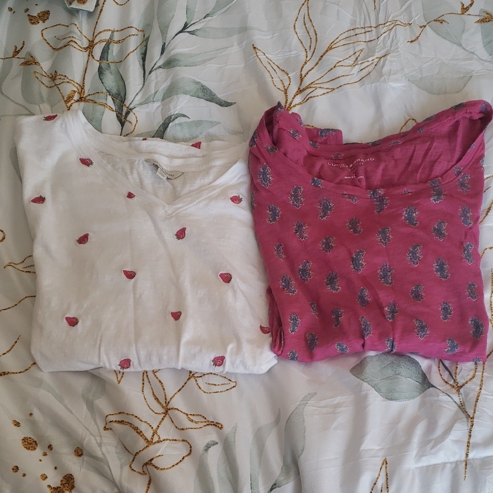Lot of 2 Lucky Brand Women's Tees